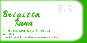 brigitta kuna business card